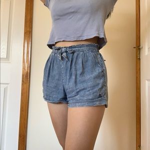 Abercrombie denim shorts with elastic waist